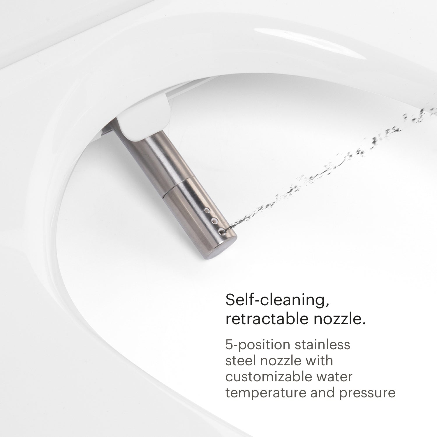 Brondell Swash Thinline T44 Luxury Bidet Seat with Remote Control