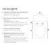 Measurement guide for Brondell Swash 1000 Electric Bidet Seat  fit with dimensions on a white background