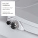 Close-up of Brondell Swash Ecoseat Non-Electric Bidet Seat attachment with text on an easy DIY installation.