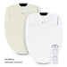 Two Brondell Swash Thinline T22 electric bidet toilet seats with a wireless remote control on a white background.