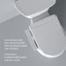 Brondell Swash Thinline T22 electric bidet side arm attachment with control panel on a gray background
