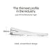 Brondell Swash Thinline T22 electric bidet with text highlighting its thin profile and sleek design.