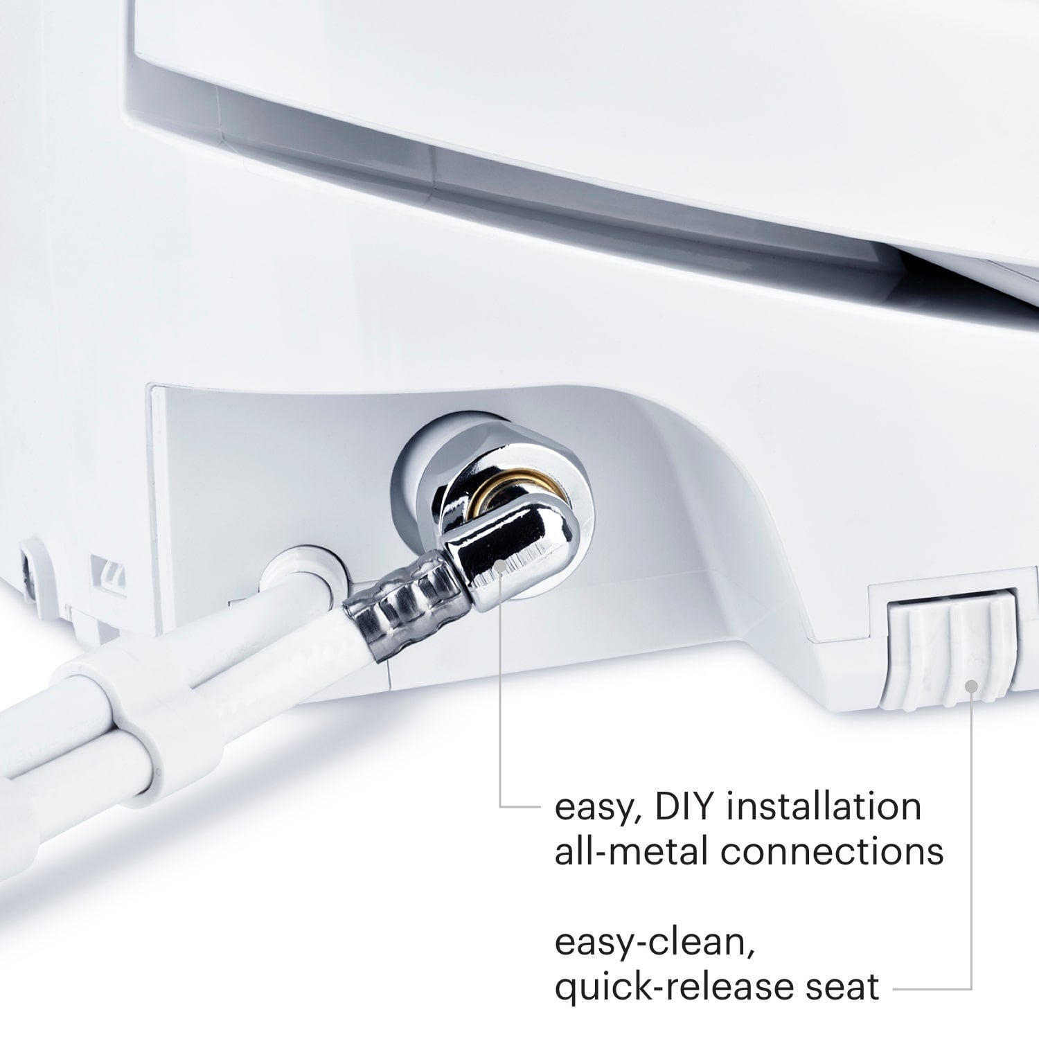 Brondell Swash 1400 Luxury Bidet Toilet Seat White